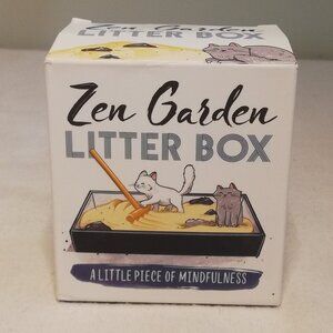 Zen Garden Kitty Litter Box with cats  A Little Piece of Mindfulness